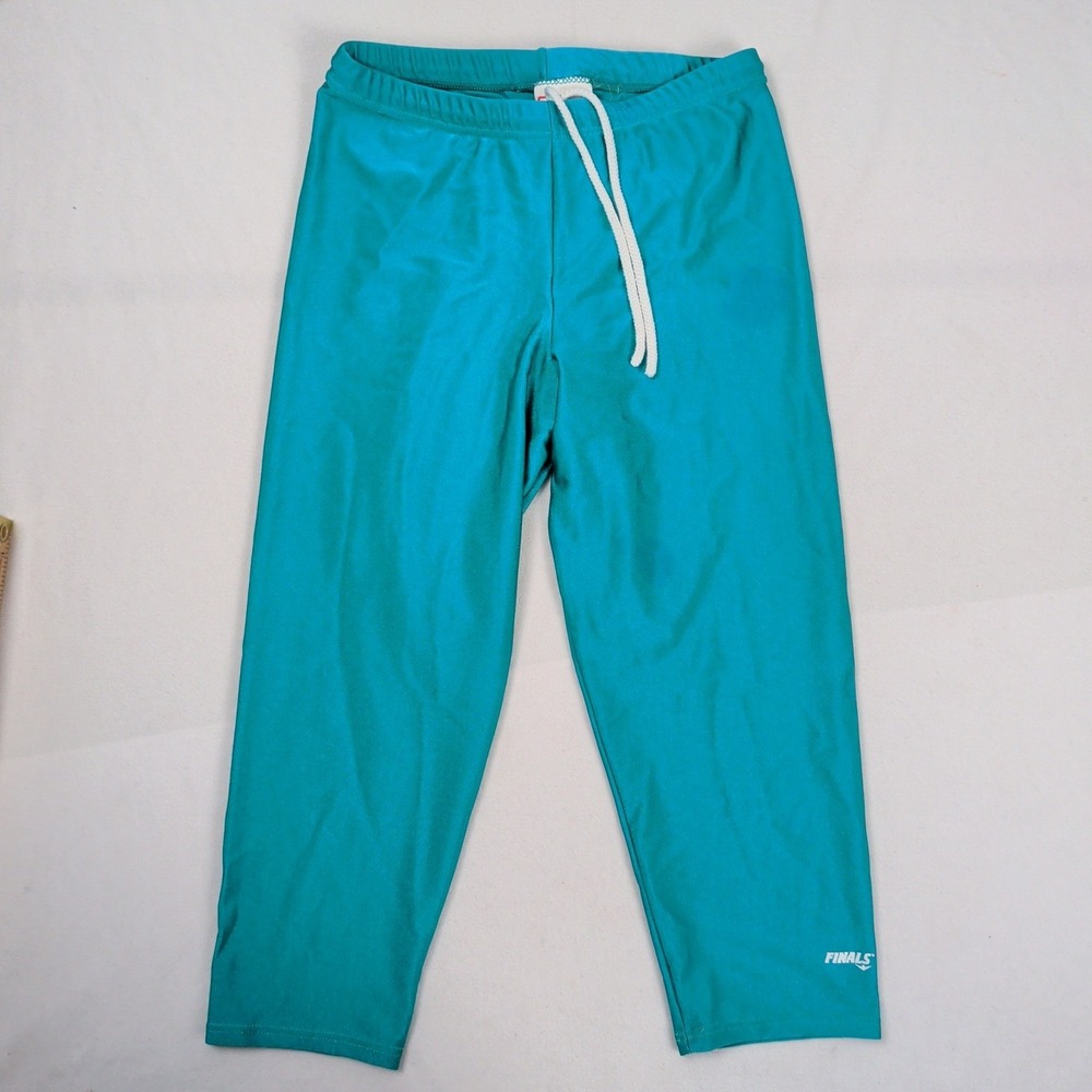 Vintage 80s The Finals Athletic Swim Pants Tights Womens Made in USA ILGWU